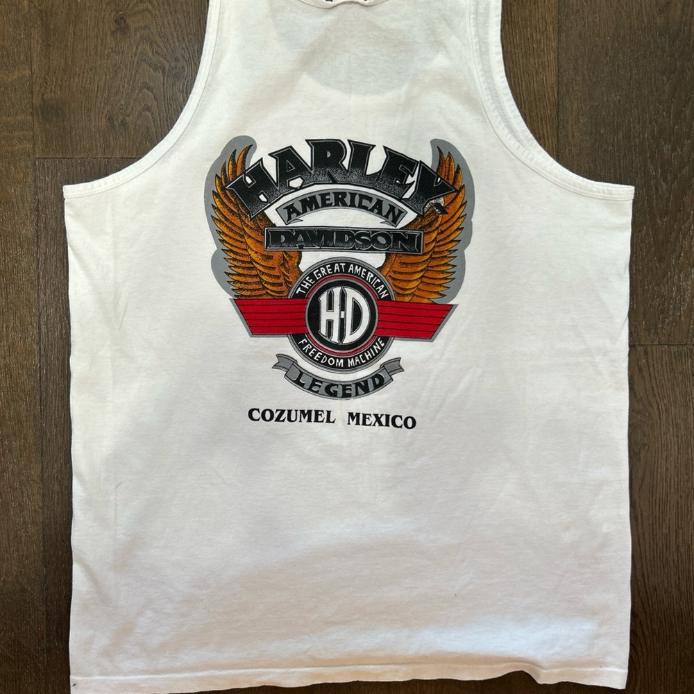 *Vintage* Harley Davidson Tank Top Muscle Shirt Size XXL - Picture 4 of 5